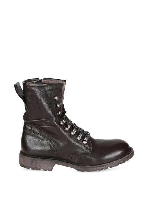Moma lace-up leather boots Brown G54612B