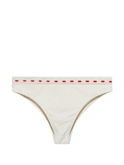 Posse Pia embroidered bikini bottoms Neutrals PS22500