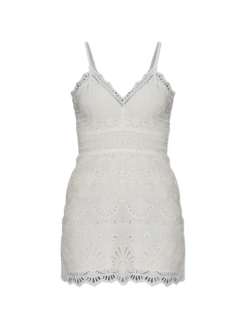 LoveShackFancy Peppy broderie-anglaise mini dress White D31783421
