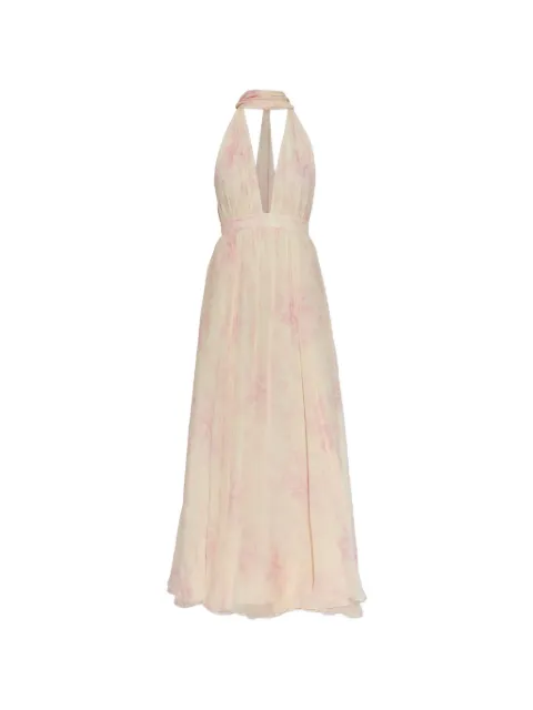 LoveShackFancy Lilah floral-print silk maxi dress Neutrals D28003547A