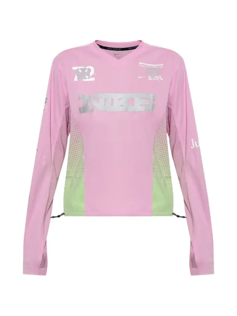 Nike Swift logo-print long-sleeve T-shirt Pink IM7542
