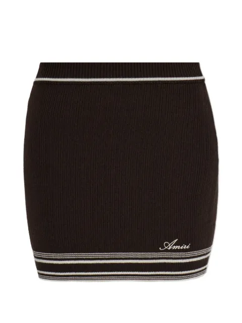 AMIRI wool skirt Brown AW426SK0020
