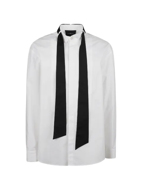 John Richmond scarf-detail bib-front shirt White RMA26086CA