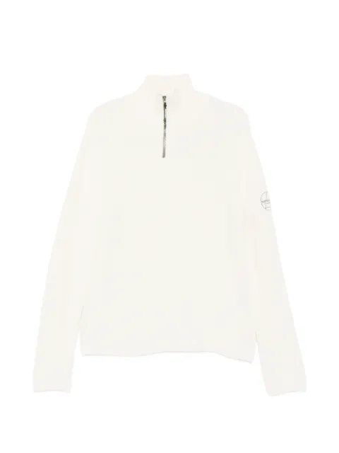 Murphy&Nye Fender ribbed-knit quarter-zip sweater Neutrals M55800MA904000000