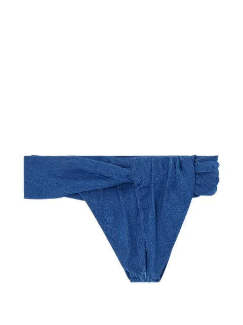 Diesel twisted hot pants in denim Blue A2576506A15