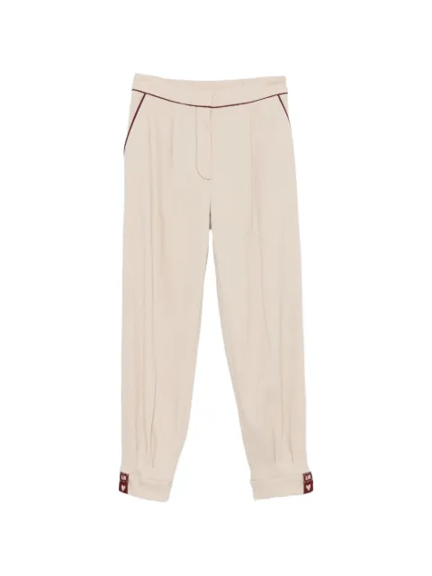 Antonio Marras contrast-piping pleated trousers Neutrals MPNL496BG000