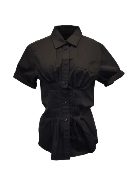Isabel Marant Vintage Gramy pintucked shirt Black TONPUGBCL324614W