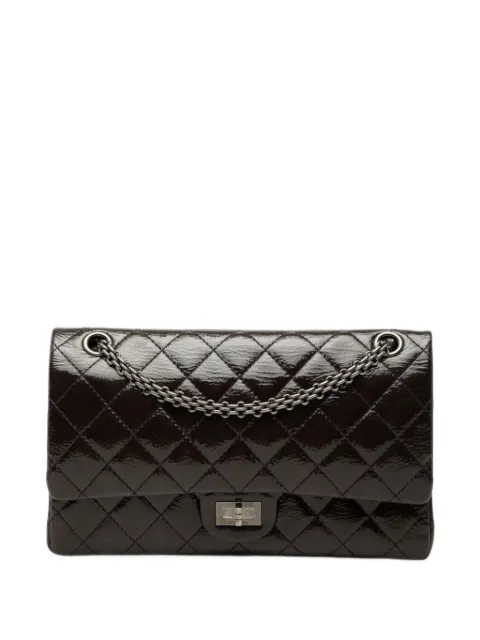 CHANEL Pre-Owned 2010-2011 Quilted Crinkled Patent Reissue 2.55 Double Flap 226 shoulder bag Purple TSCVRM3ANIFBWBTL