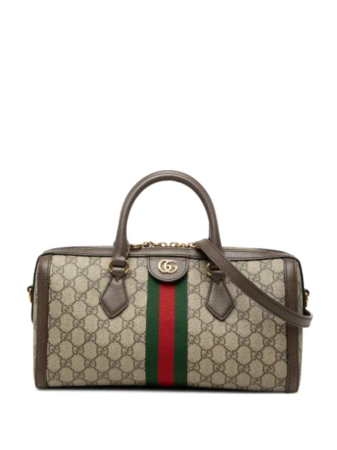 Gucci Pre-Owned 2016-2026 Medium GG Supreme Ophidia Top Handle Bag satchel Neutrals T4SEIJ3DV2DF2UKI
