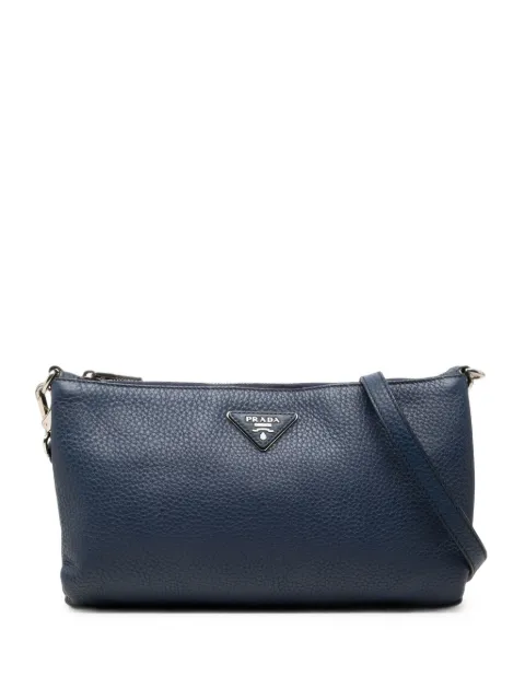 Prada Pre-Owned 2013-2026 Vitello Daino crossbody bag Blue WPW3VHY4EWHPKKVM