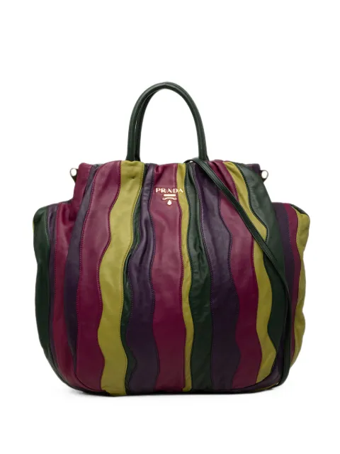 Prada Pre-Owned 2010-2026 Multicolor Nappa Waves satchel Multicolour UT38LJCTZ88BY3F7