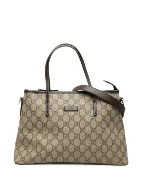 Gucci Pre-Owned 2000-2015 Small GG Supreme Convertible Tote satchel Neutrals RU9LYKJ8E930HF51