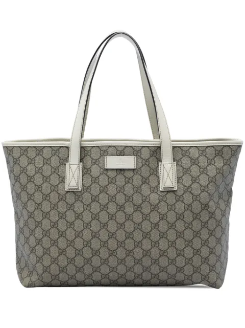 Gucci Pre-Owned 2016-2026 Medium GG Supreme tote bag Neutrals OWHOEHEG8RQTQIFV