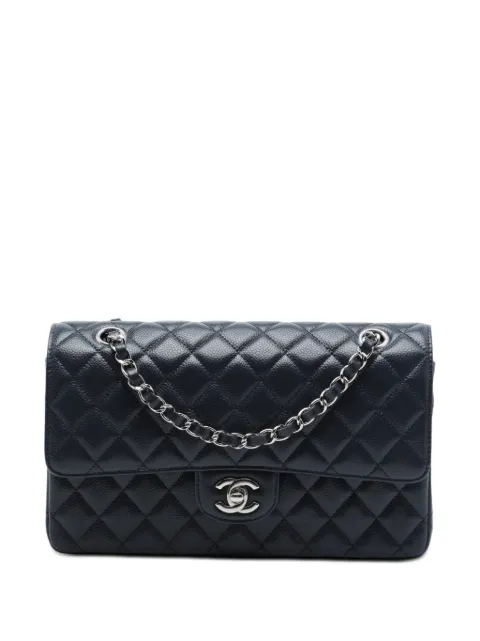 CHANEL Pre-Owned 2009-2010 Medium Classic Caviar Double Flap shoulder bag Purple L6TQ2B6RRYMYQPFD