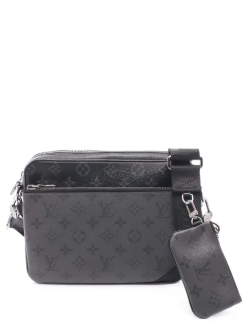 Louis Vuitton Pre-Owned 2020-2026 Monogram Eclipse Trio Messenger crossbody bag Black ZMXMJ0J9Q9XWC8FP