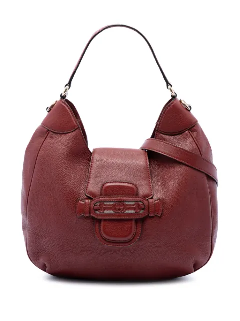 Gucci Pre-Owned 2016-2026 Grained Calfskin Dressage Hobo satchel Red J5FFAHFG2STD538V