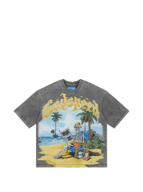 GODSPEED Skeleton Beach II graphic-print T-shirt Grey GS634