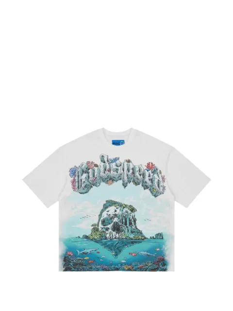 GODSPEED Island II graphic-print T-shirt White GS627