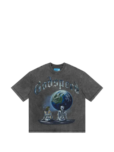 GODSPEED Artificial Love graphic-print T-shirt Grey GS646