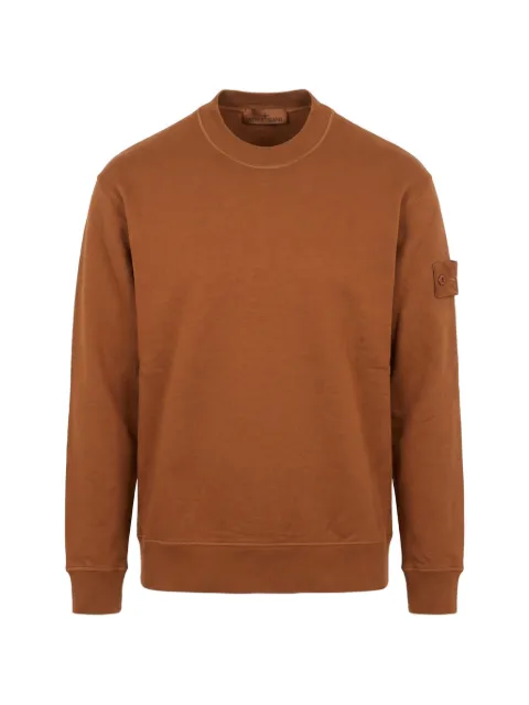 Stone Island logo-patch sweatshirt Brown L2S156100013S0F15