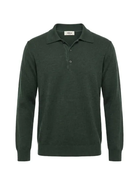 Altea long-sleeve polo-neck sweater Green 2661122