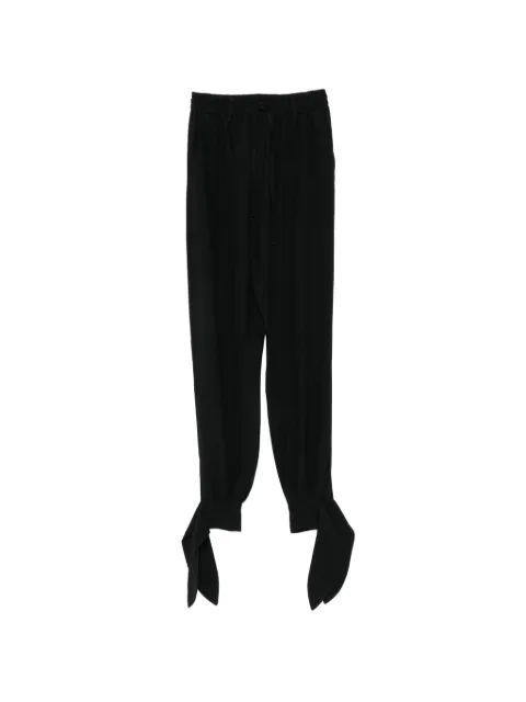 Nº21 tie-fastening drawstring trousers Black 26IN2M0B06154249000
