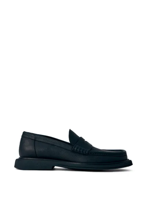 REFERENC pebbled leather penny loafers Black REF261541959