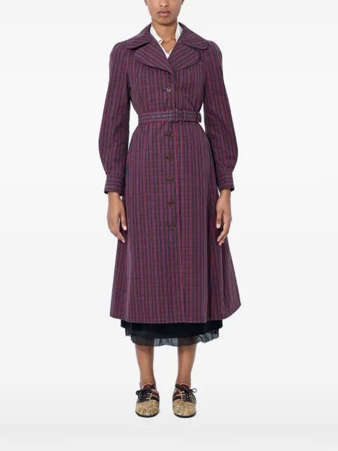 Vivienne Westwood belted button-down trench coat Red 1301002HW01IFO301