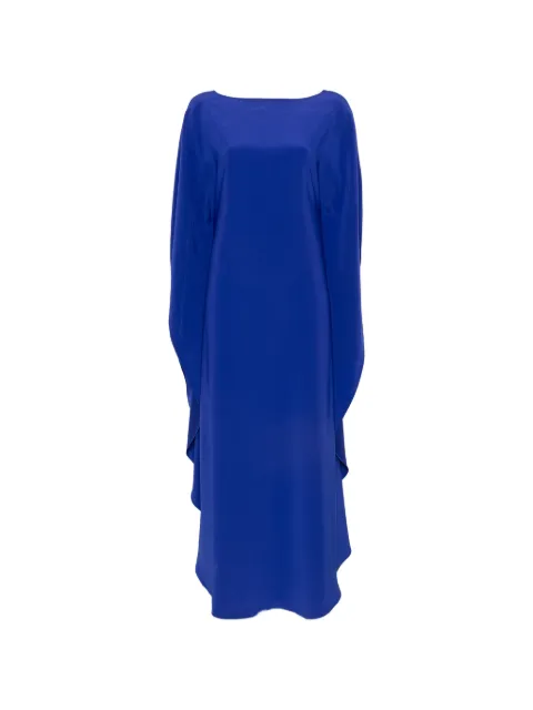 Gianluca Capannolo Iris cape-style slit-sleeve maxi dress Blue 26IALV202500