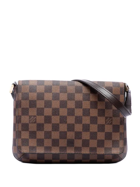 Louis Vuitton Pre-Owned 2002 Damier Ebene Musette Tango Long Strap crossbody bag Brown X1UBR4WE6M86WPPX