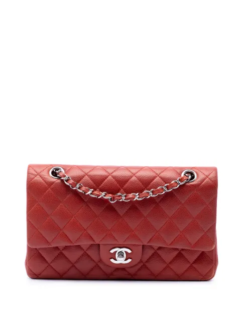 CHANEL Pre-Owned 2010-2011 Medium Classic Caviar Double Flap shoulder bag Red WT0WGJPNF3VDJY4E