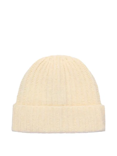 Sebago Lowell ribbed-knit beanie hat Neutrals 73116YW