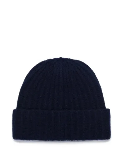 Sebago Lowell ribbed-knit beanie hat Blue 73116YW