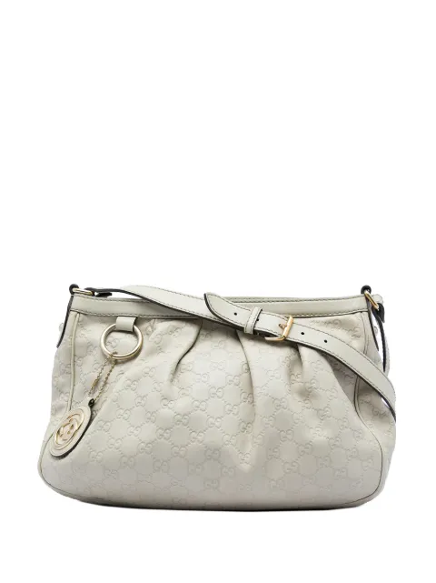 Gucci Pre-Owned 2016-2026 Guccissima Sukey crossbody bag White B5KR5IIM4MC773WL