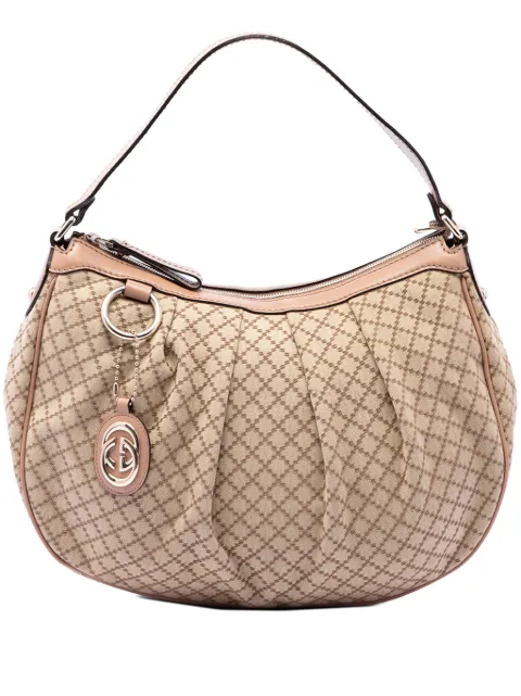 Gucci Pre-Owned 2016-2026 Diamante Canvas Sukey shoulder bag Neutrals BHIFC0EBGG2E50LI