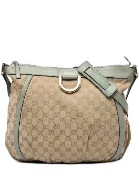 Gucci Pre-Owned 2000-2015 GG Canvas Abbey D Ring crossbody bag Green 6RIUW61LSC24PI1F