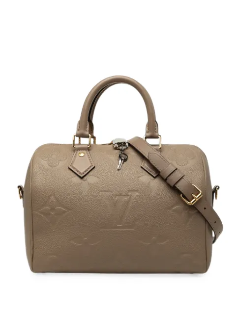 Louis Vuitton Pre-Owned 2021-2026 Monogram Empreinte Speedy Bandouliere 25 satchel Brown 3LGIPLY0WN8UZUN8