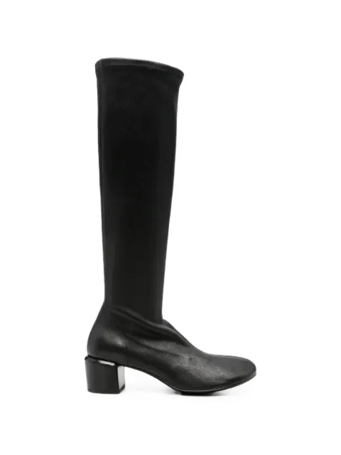 Officine Creative Flore block-heel leather boots Black OCDFLOR021GUA14