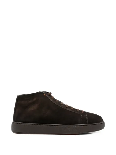 Santoni Clean Icon high-top sneakers Brown MBCD22141SMOKAOL