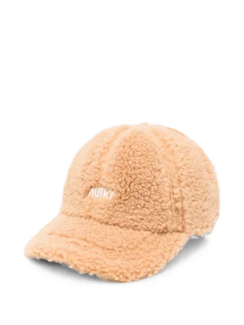 Autry logo-embroidered fleece baseball cap Neutrals ACPU