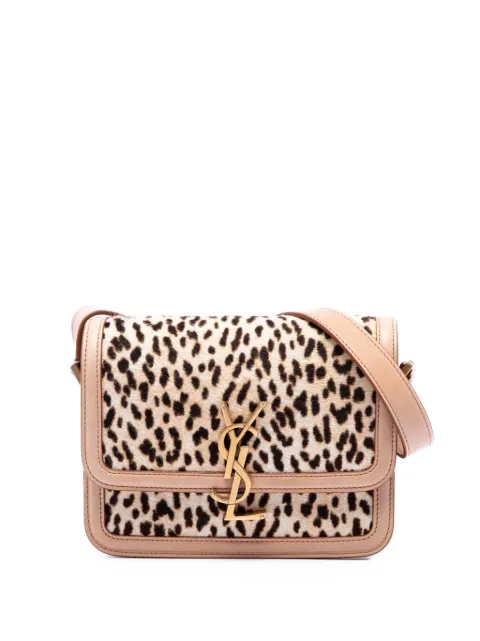 Saint Laurent Pre-Owned 2021 Small Calf Hair Leopard Print Solferino Satchel In Box crossbody bag Neutrals 3NRXGUIP06DXRLLF