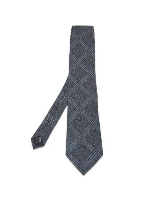 Tom Ford Vintage plaid tie Blue 1404887