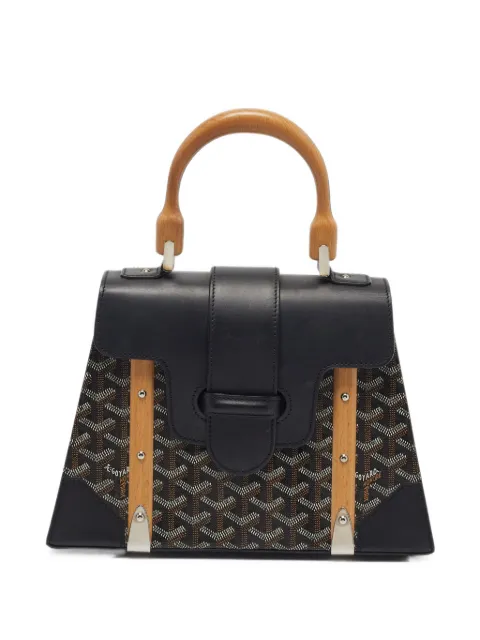 Goyard Pre-Owned 2016 PM Saigon logo-print tote bag Black 1406445