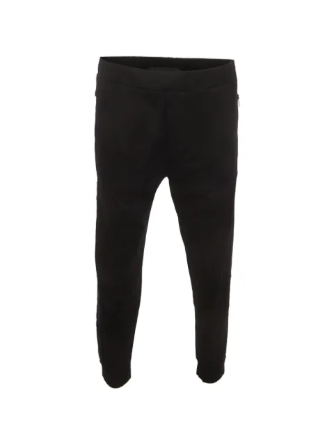 Prada Pre-Owned 2021 logo-plaque side-stripe track pants Black 1401720