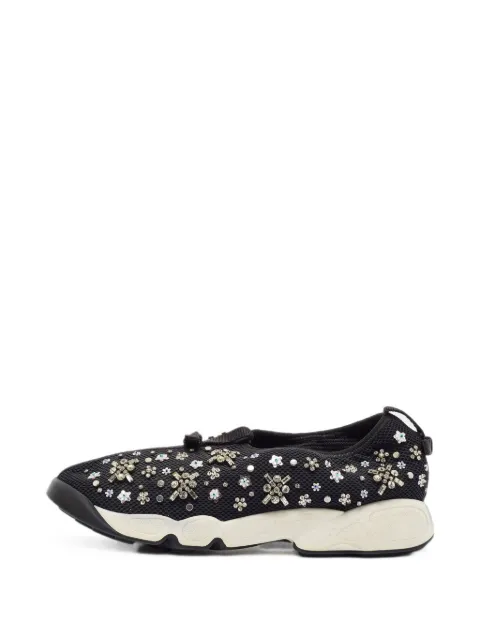 Christian Dior Pre-Owned Fusion crystal-embellished sneakers Black 1407601