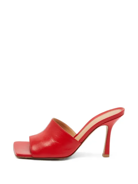Bottega Veneta Pre-Owned stretch square-toe sandals Red 1405072