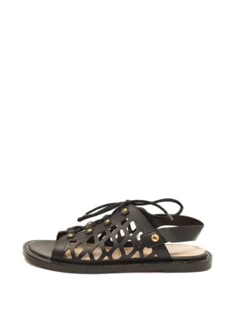Christian Dior Pre-Owned D-Trap cut-out sandals Black 1405418