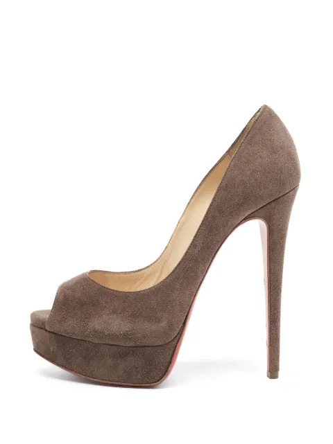 Christian Louboutin Pre-Owned New Very Prive platform pumps Brown 1406188