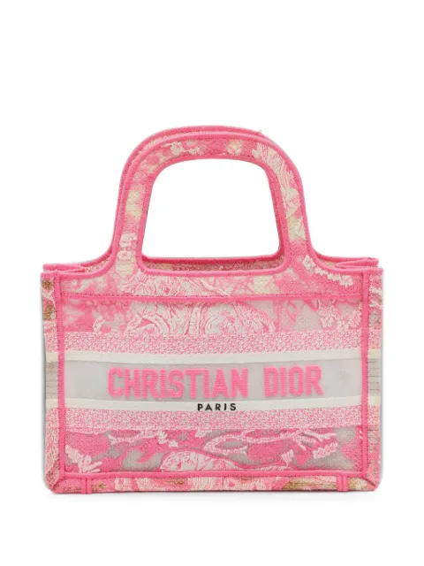 Christian Dior Pre-Owned 2022 mini Book Toile de Jouy tote bag Pink 1405209