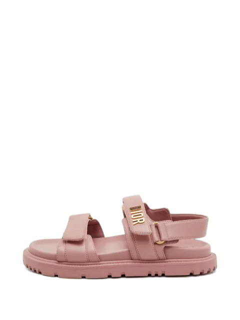 Christian Dior Pre-Owned Dioract touch-strap sandals Pink 1403356